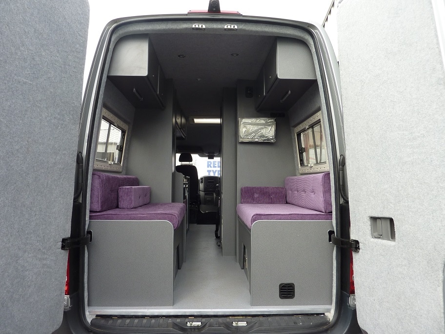 LWB campervan conversion rear view