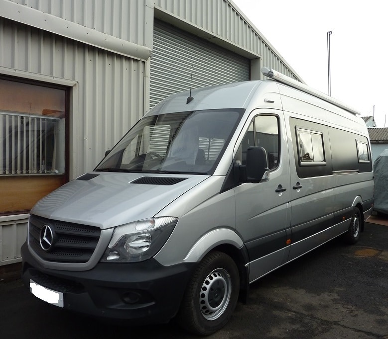 LWB campervan conversion side view
